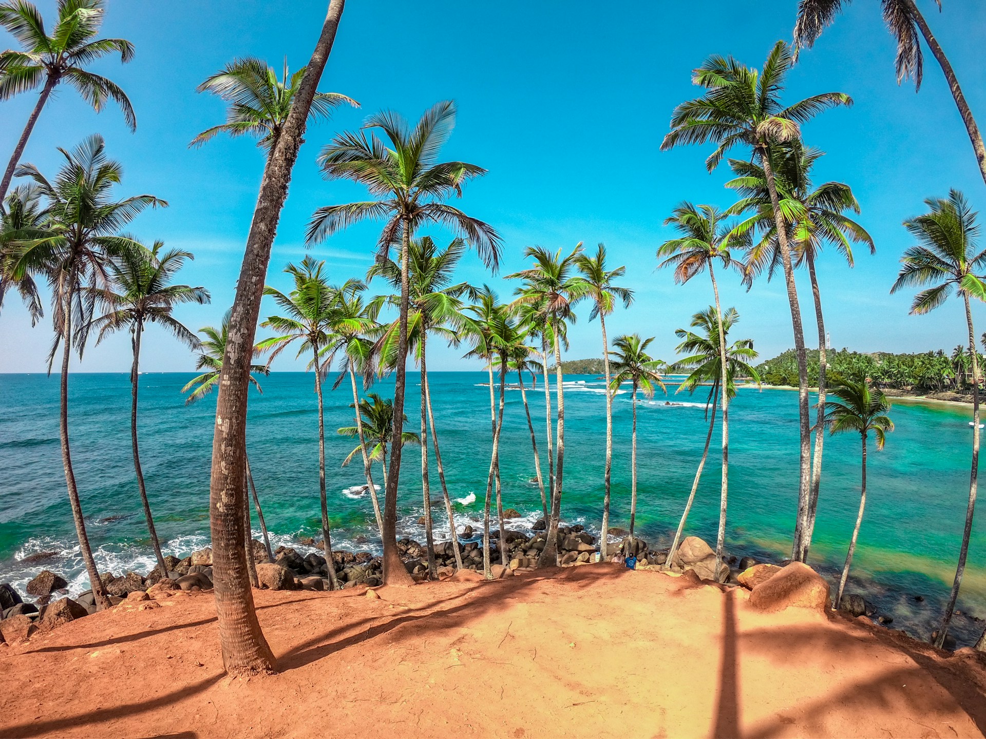 View from the top of Coconut Tree Hill in Mirissa
